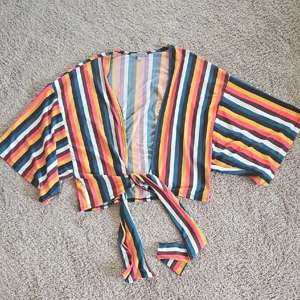 Charlotte Russe Multicolor Striped Top